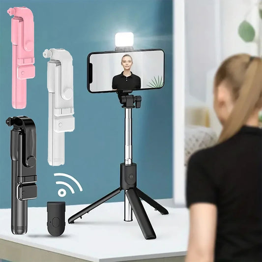Portable Phone Tripod with Fill Light